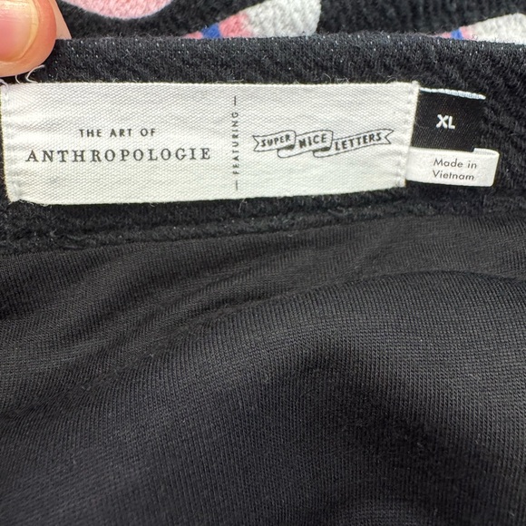 ANTHROPOLOGIE Super Nice Letters Julie Sweater Skirt Tiger Snake Crane XL - Picture 6 of 7